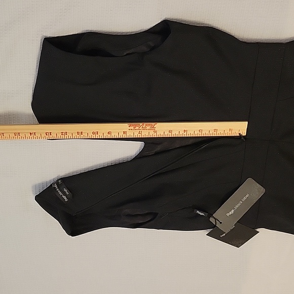 Paige Black Label Kingly Dress Size 10 Black With Subtle Silver Sparkles. - Picture 16 of 16
